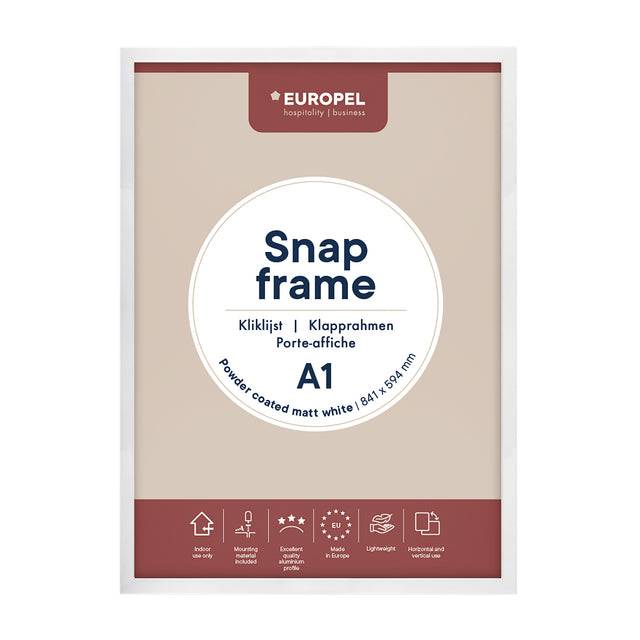 Europel 8713931350749 Europel - Kliklijst a1 25mm mat wit-0