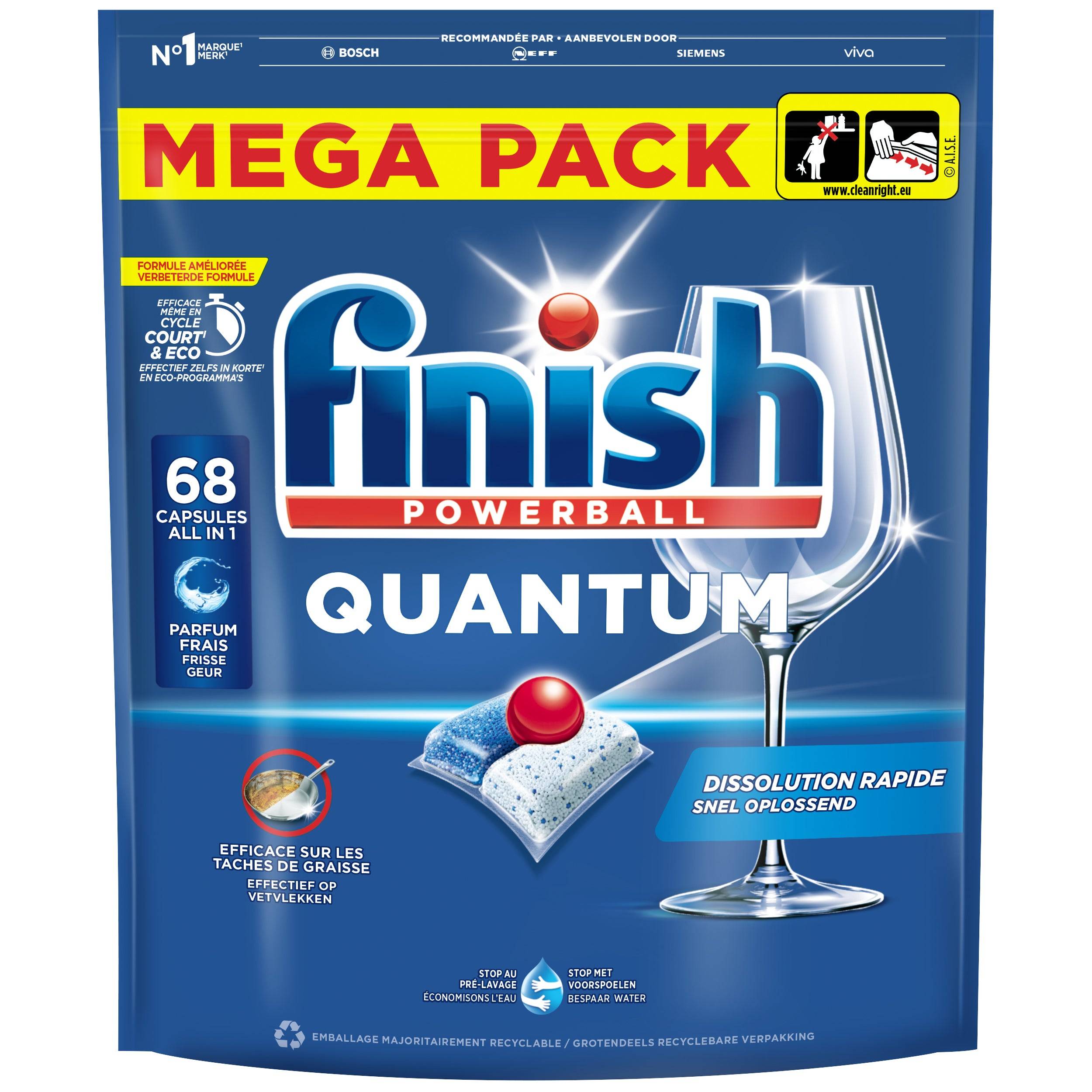 Finish 3665468403069 Finish - Vaatwastabletten quantum regular 68-0