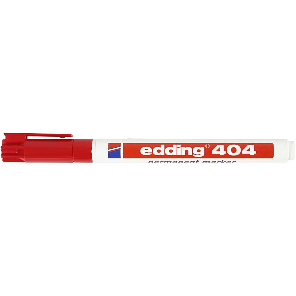 Edding 4004764028351 Edding - Viltstift 404 rond 0.75mm rood-0