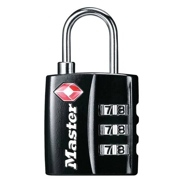 Master Lock 3520190925466 Master Lock - Hangslot masterlock 3-cijfer tsa zwart 30mm-0