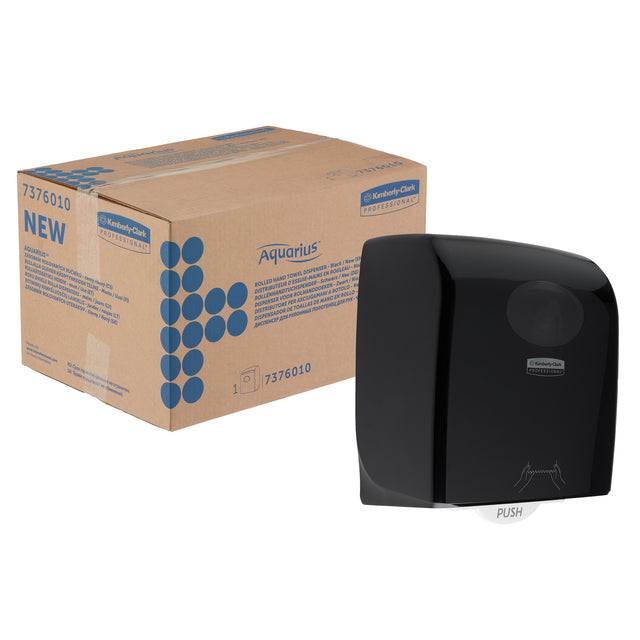 Handdoekroldispenser Aquarius zwart 7376-0