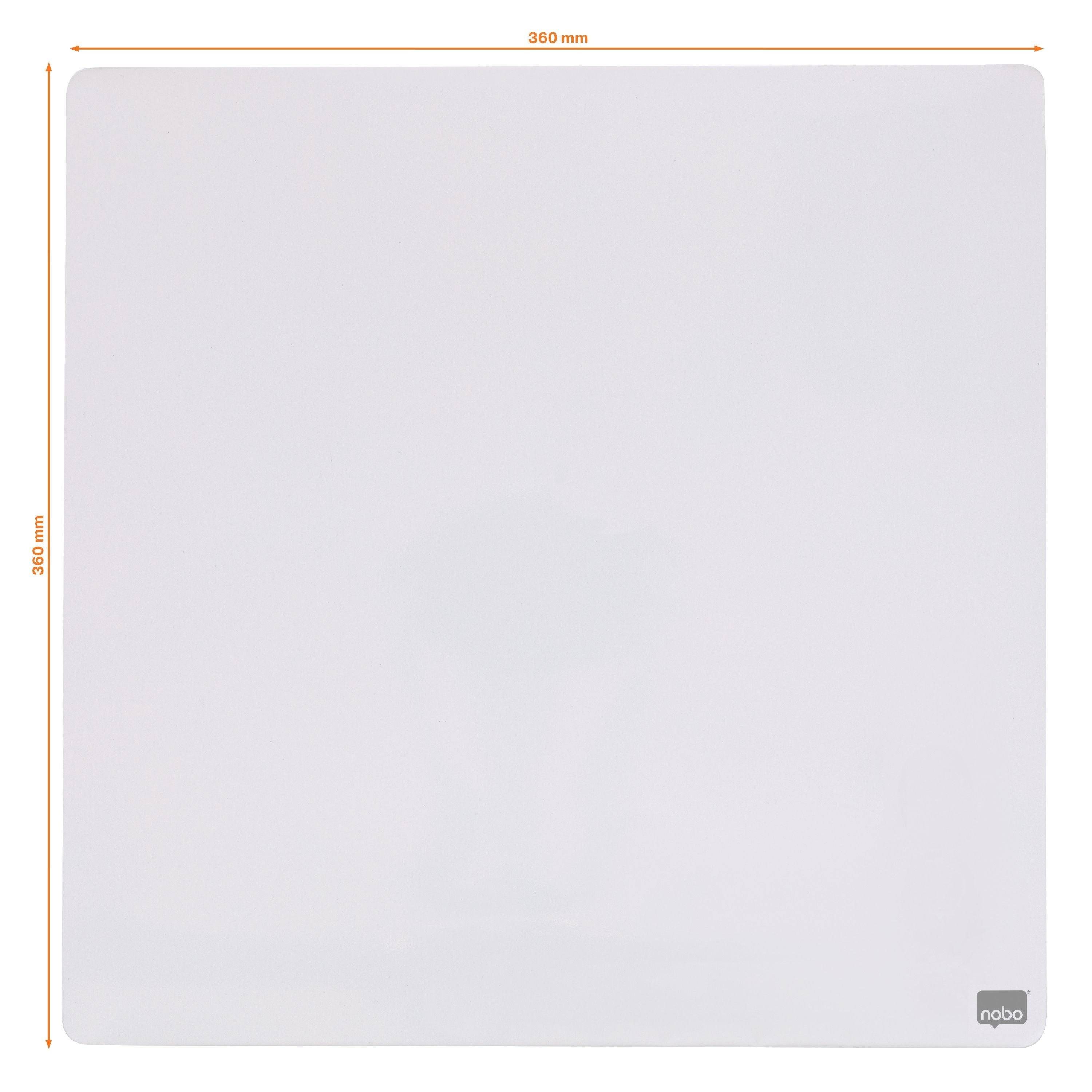 Whiteboard tegel nobo 36x36cm wit gelakt | 1 stuk-0
