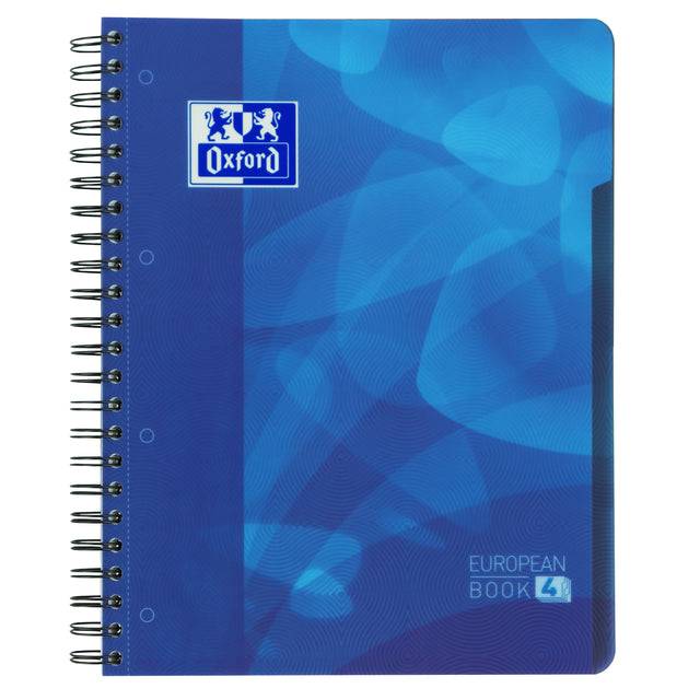 Oxford 8412771021139 Oxford - Projectbk oxf school a4+ ln 4g 240pag 80gr blauw | 5 stuks-0
