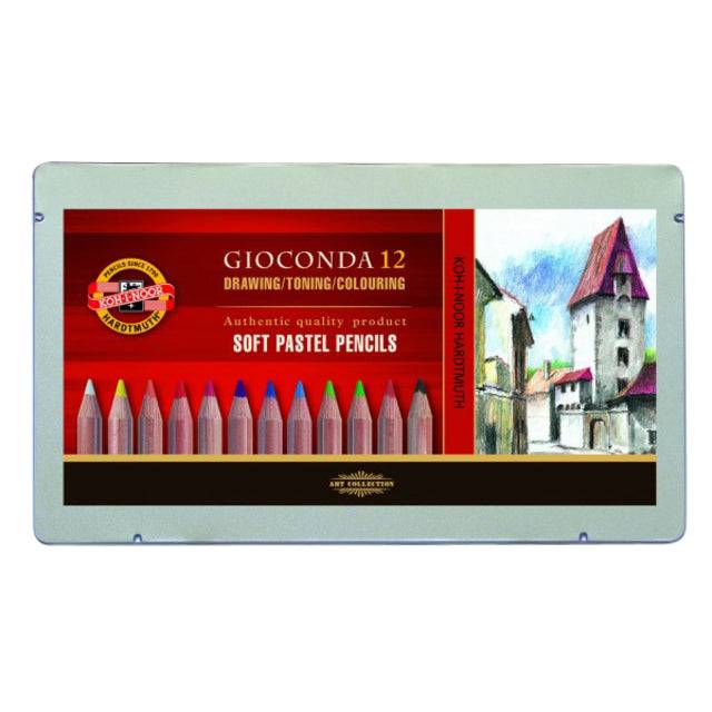 Pastelpotlood Koh-I-Noor gioconda 12 assorti-0