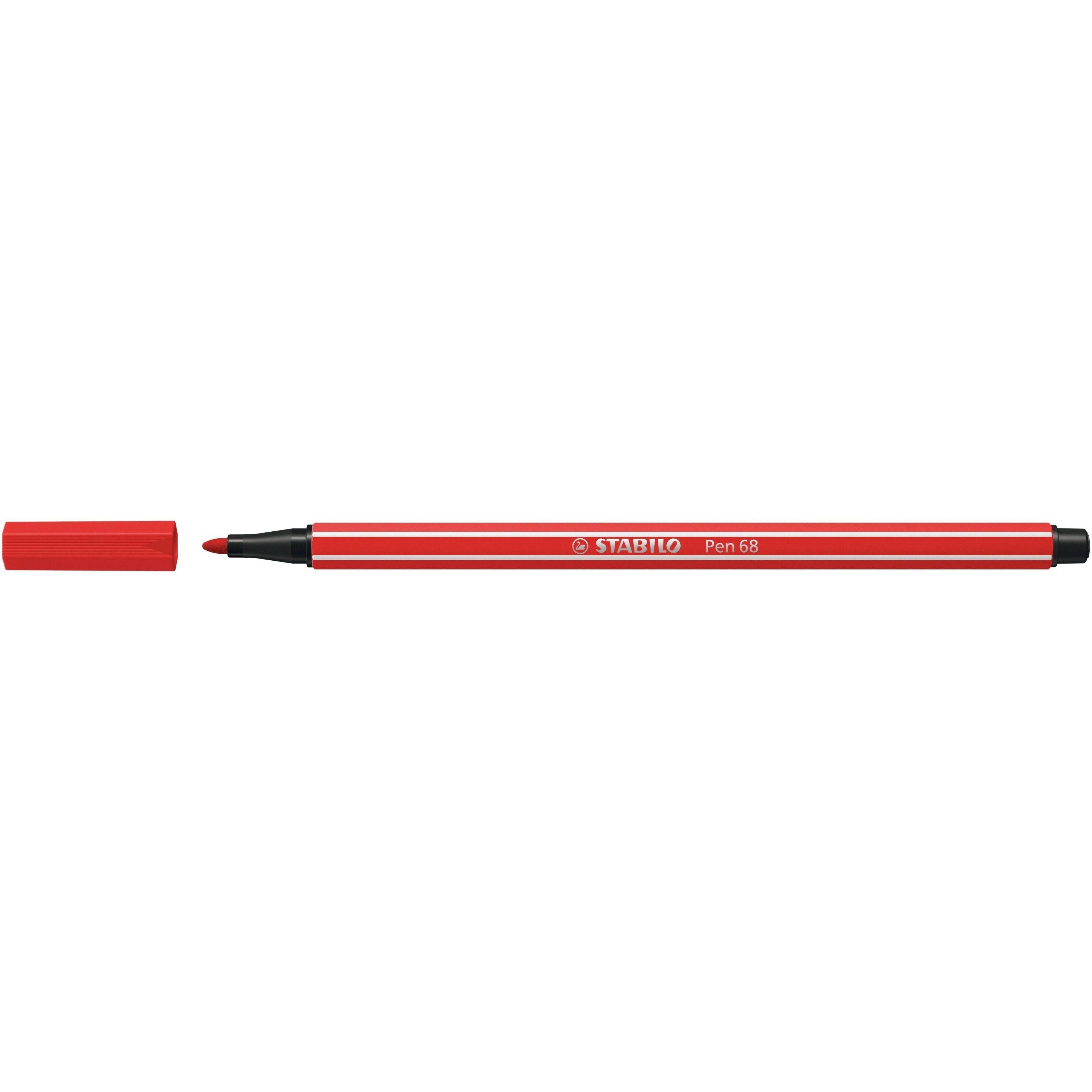 Stabilo 4006381326629 Stabilo - Viltstift pen 68/48 m karmijnrood | 10 stuks-0
