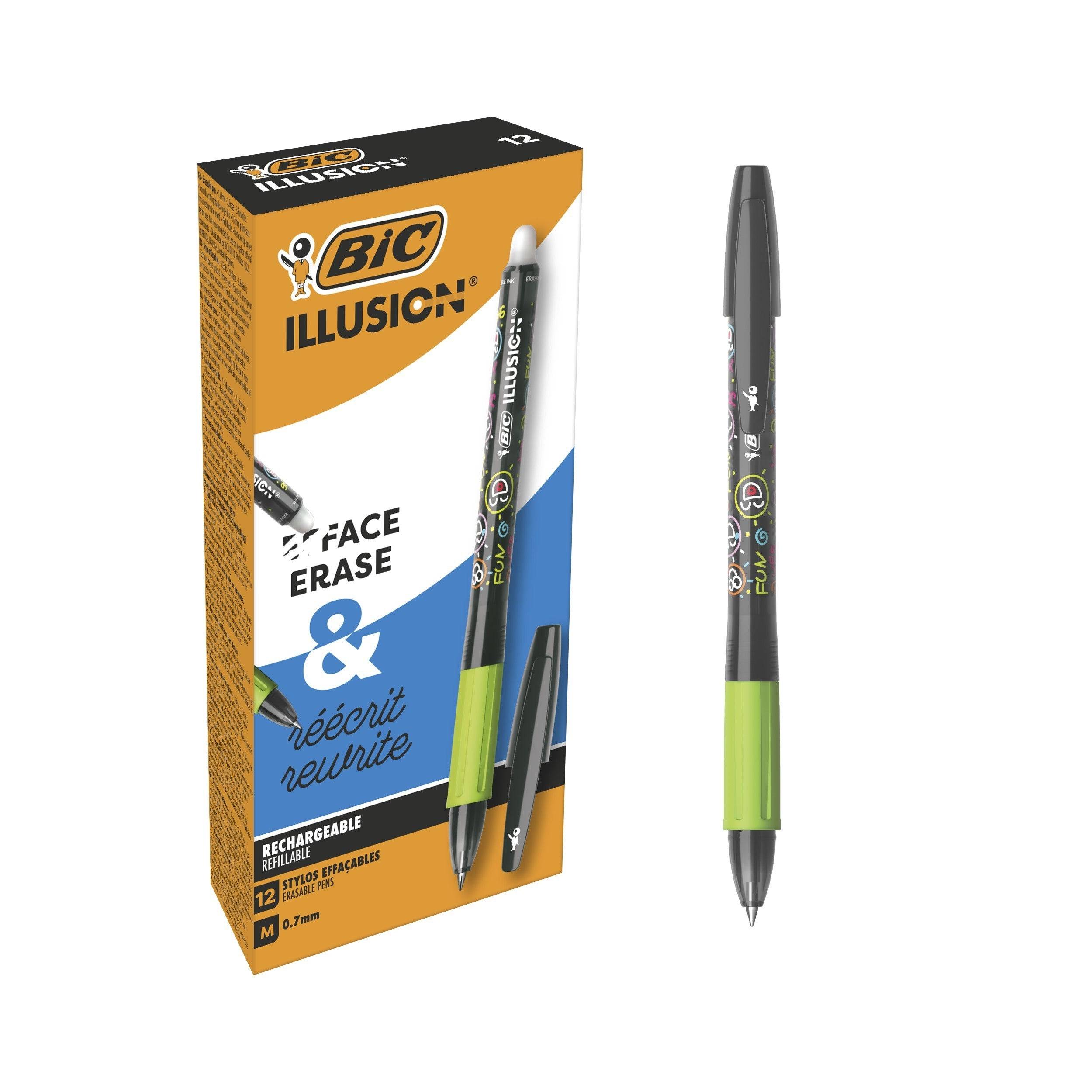 Gelschrijver Bic Gel-ocity illusion medium zwart-0