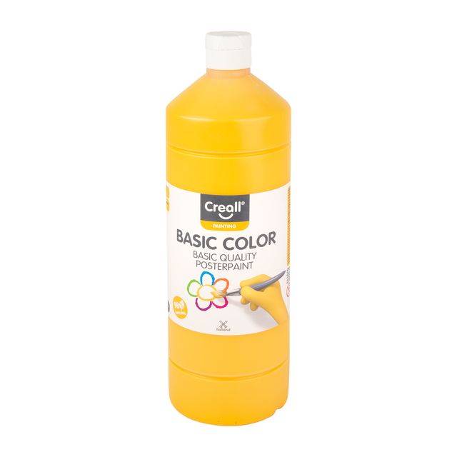 Plakkaatverf Creall basic donkergeel 1000ml | 6 stuks-0