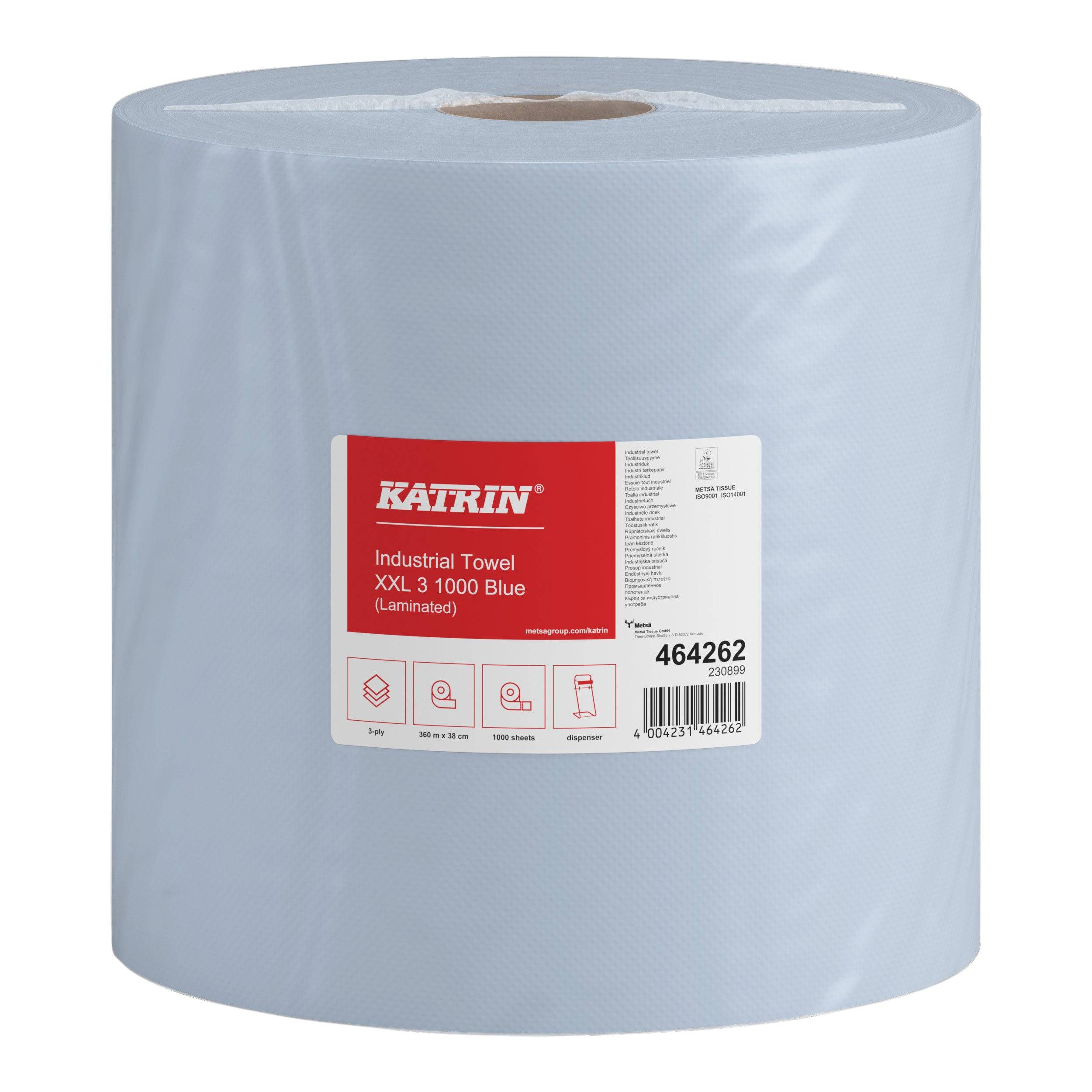 Katrin 4004231464262 Katrin - Poetspapier industrial extra groot blauw-0
