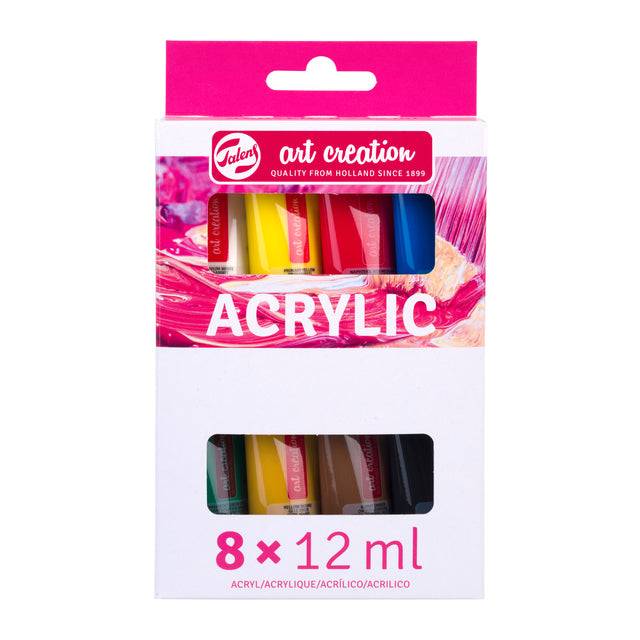 Acrylverf Talens Art Creation 12ml set à 8 kleuren-0