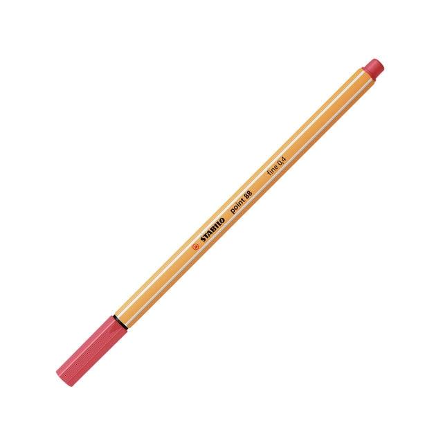 Fineliner STABILO point 88/47 fijn roestig rood | 10 stuks-0