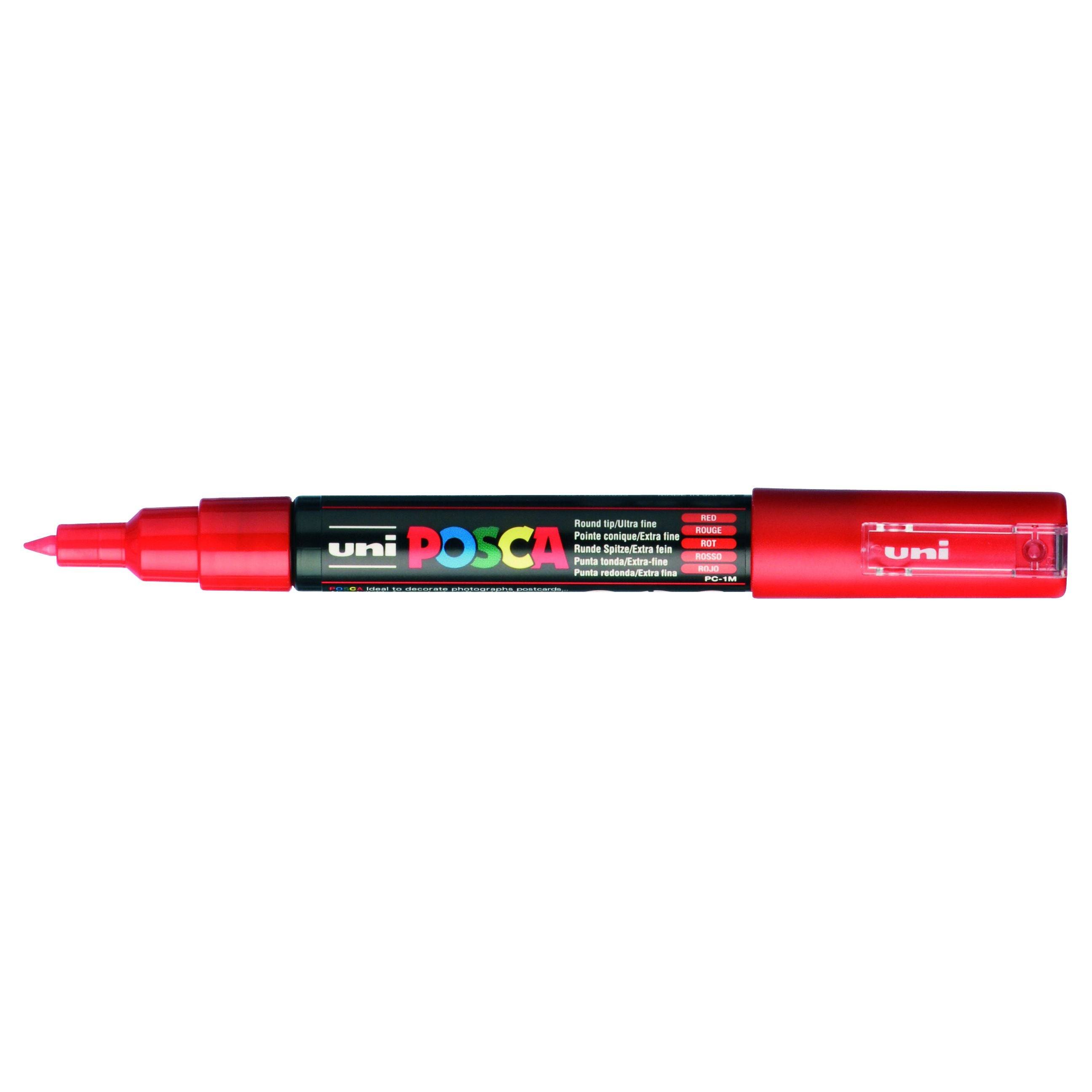 Posca 4548351116859 Posca - Paintmarker uni pc1mc ef rood | 6 stuks-0