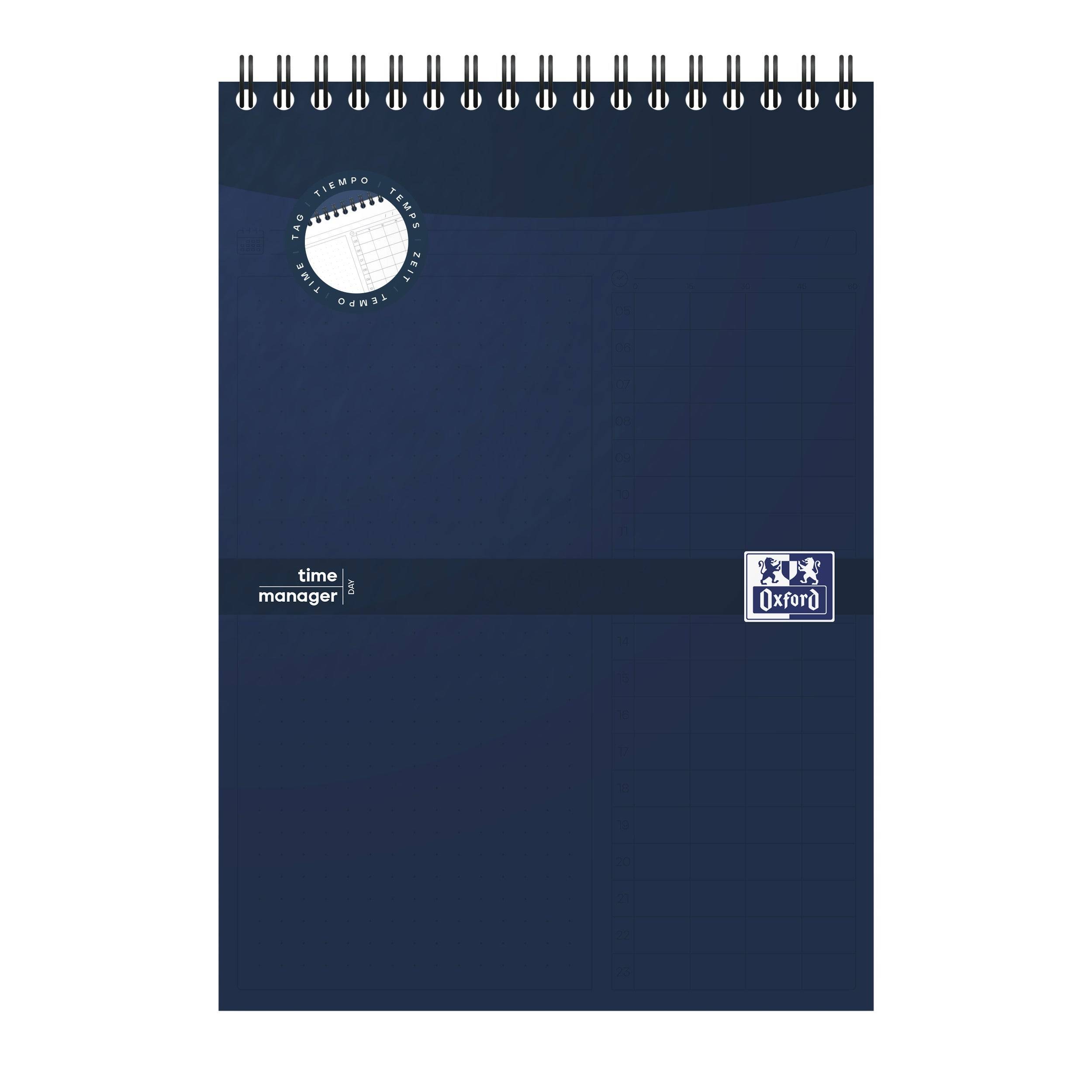 Oxford 5904017454700 Oxford - Task manager dagplanner a5 70 vel blauw-0