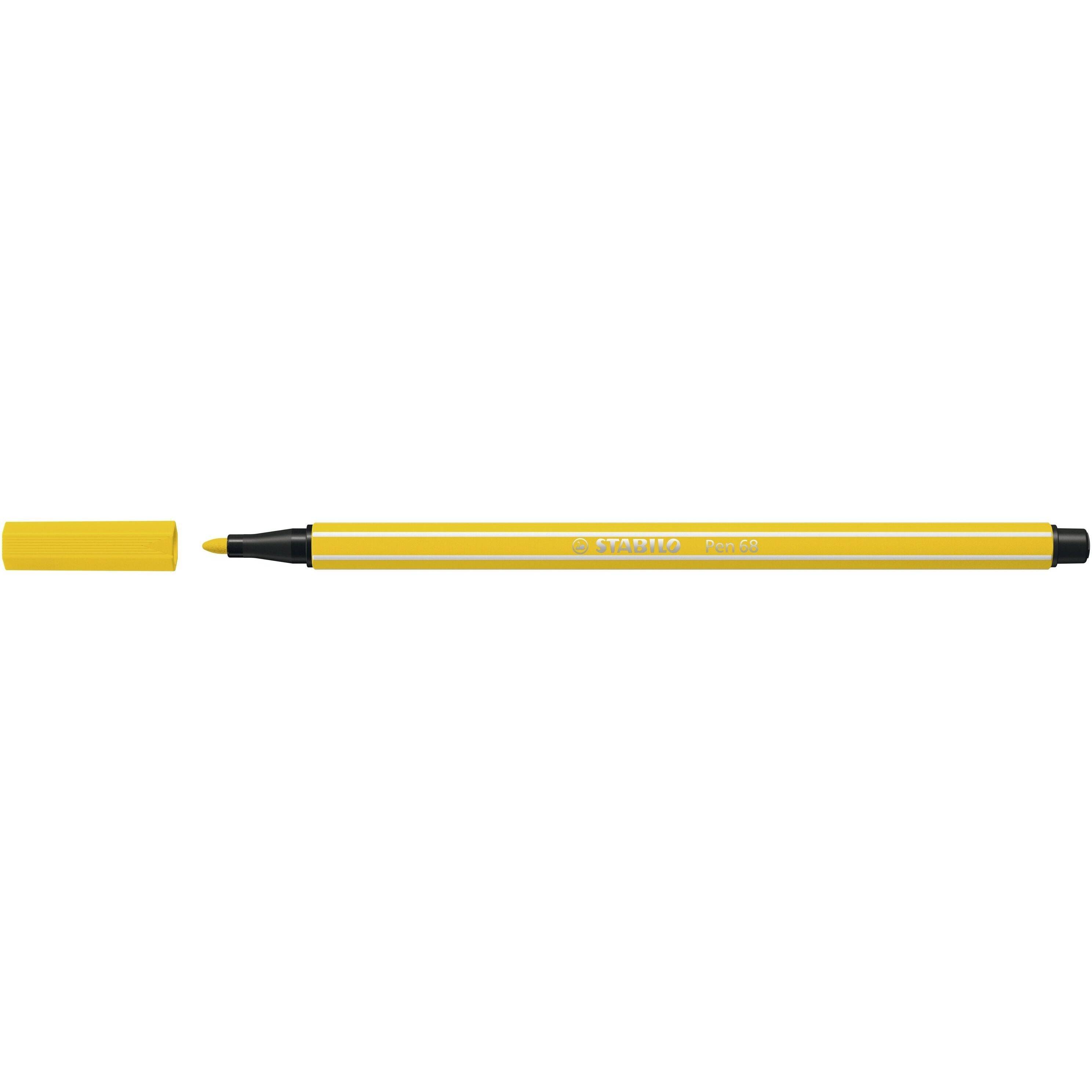 Stabilo 4006381326322 Stabilo - Viltstift pen 68/24 m citroengeel | 10 stuks-0