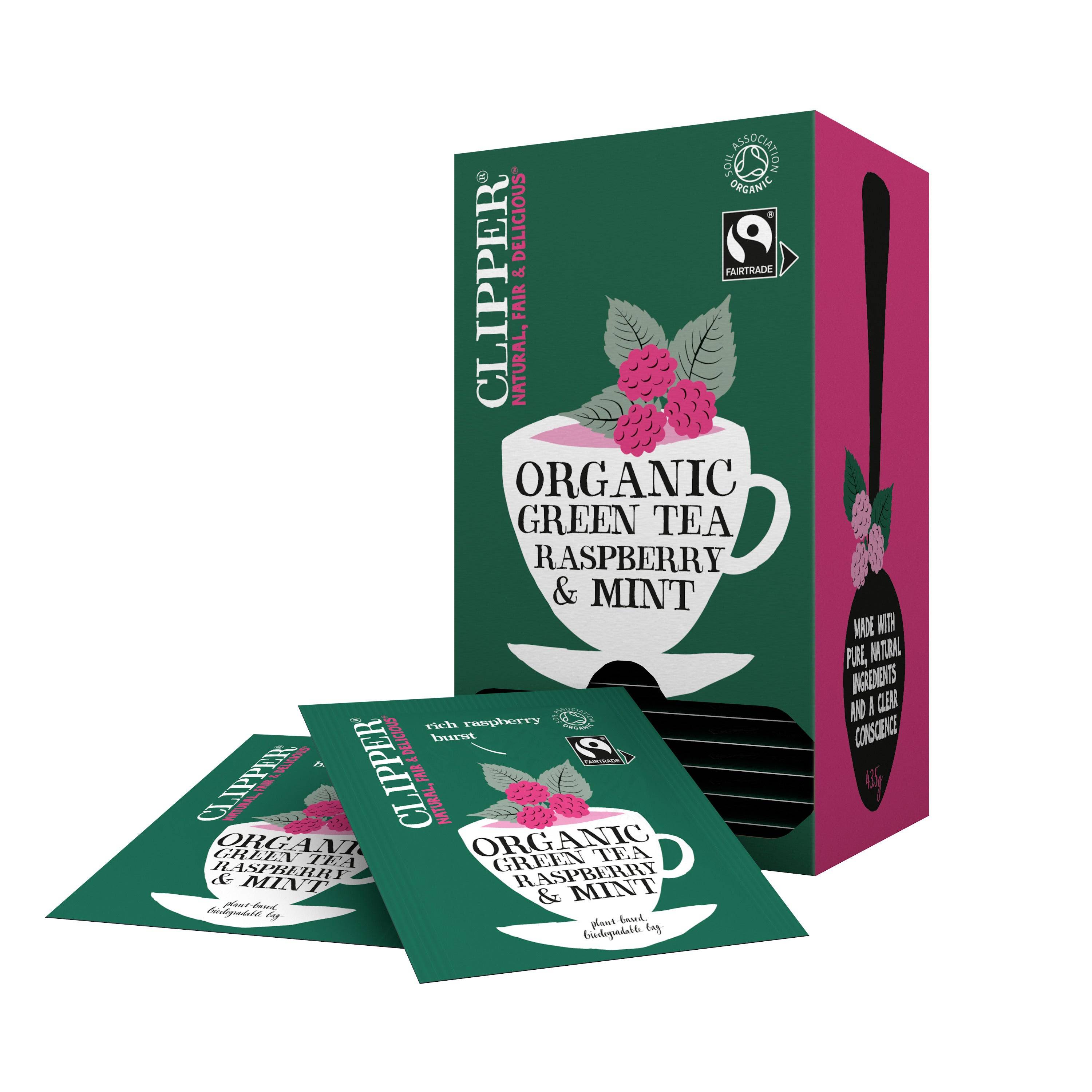 Thee clipper green raspberry mint bio 25 zakjes-0