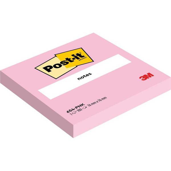 Post-it 4064035082901  Post-it -  Notes, 100 vel, ft 76 x 76 mm, roze (flamingo pink)