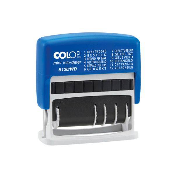 Woord-datumstempel Colop S120 mini-info dater 4mm-0