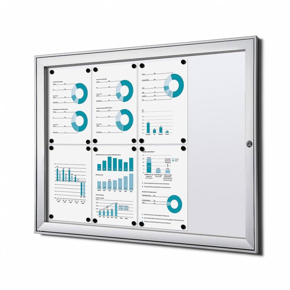 Quantore 8712453118738 Quantore - Vitrinebord luxe 8x a4 b1 gecert zilver-0