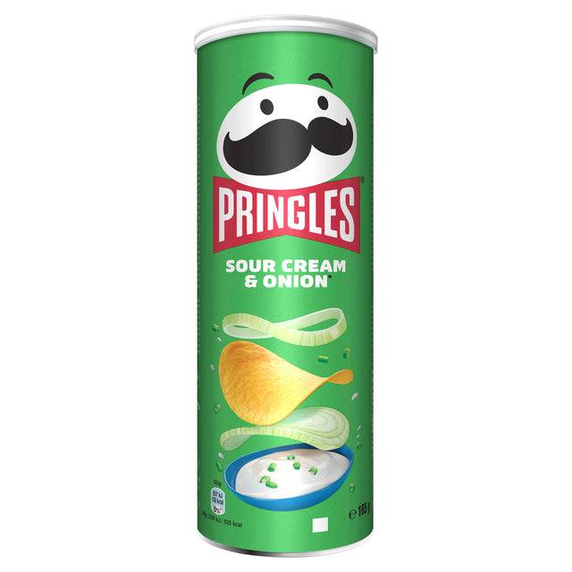 Chips pringles sour cream onion 165gr | Koker a 165 gram | 19 stuks-0