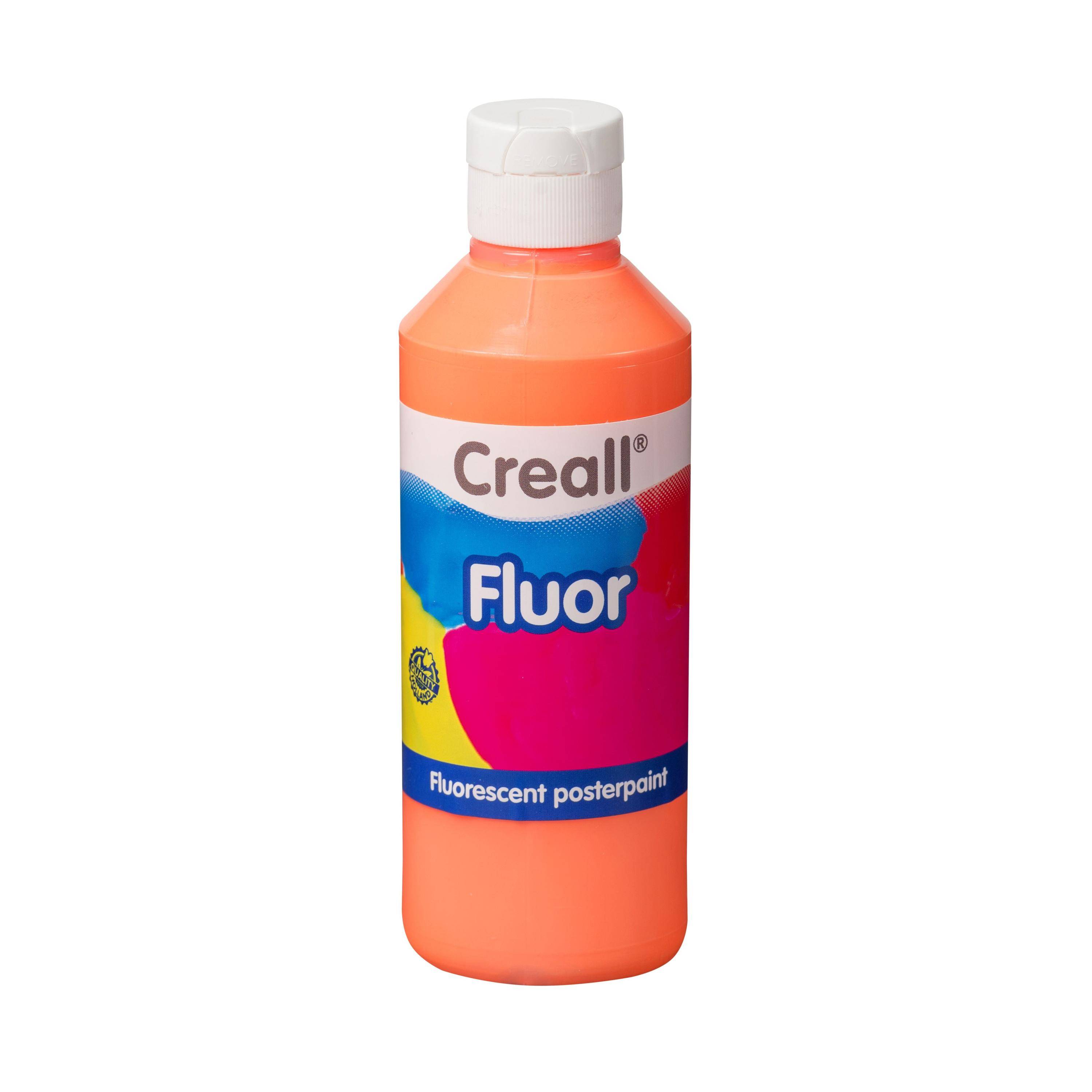 Creall 8714181026439 Creall - Plakkaatverf fluor oranje 250ml-0