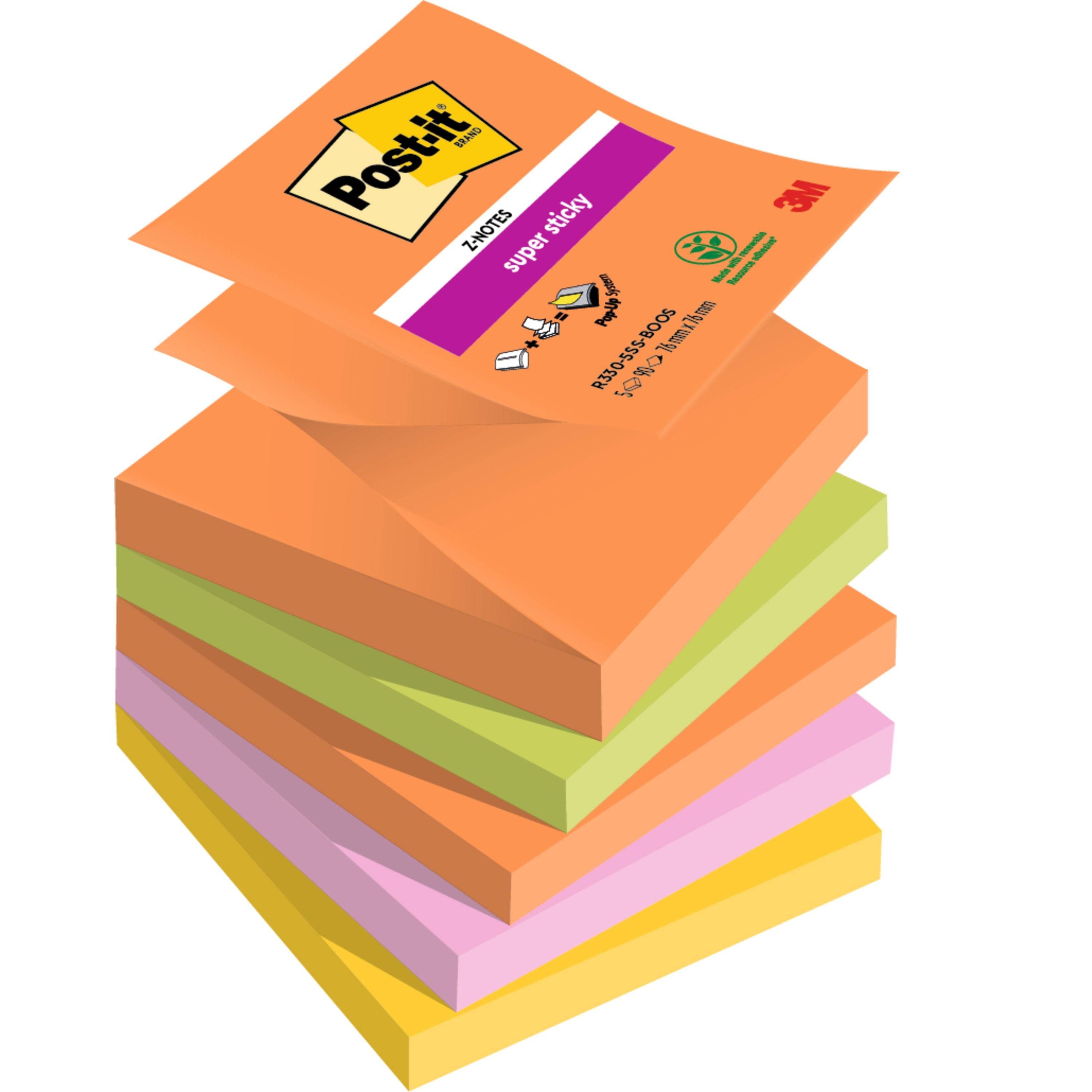 Post-it 4054596924246 Post-it - Memoblok z-notes r330 super sticky boost | 12 stuks-0