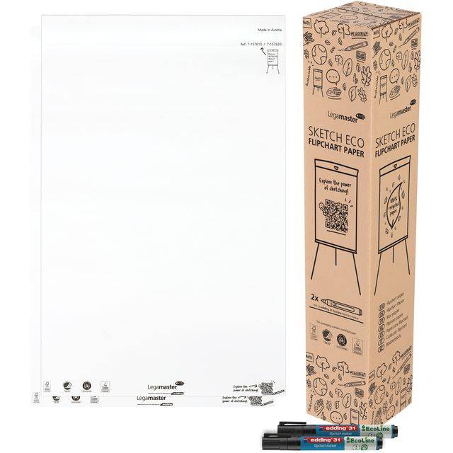Flipoverpapier Legamaster SKETCH ECO blanco 2x 50 vellen-0