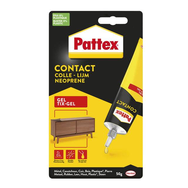 Pattex 5410091260408 Pattex - Alleslijm tixgel tube 50 gram op blister-0