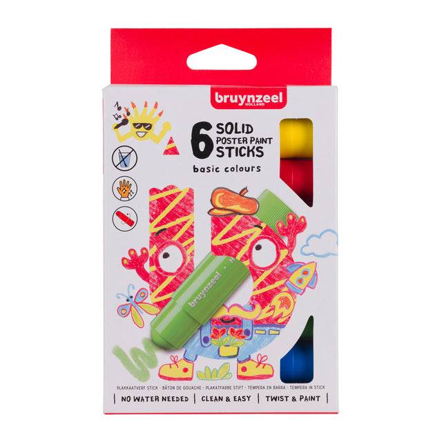 Bruyn ZEEL 8712079468538 Bruynzeel - Verfstift kids 6st ass basis-0