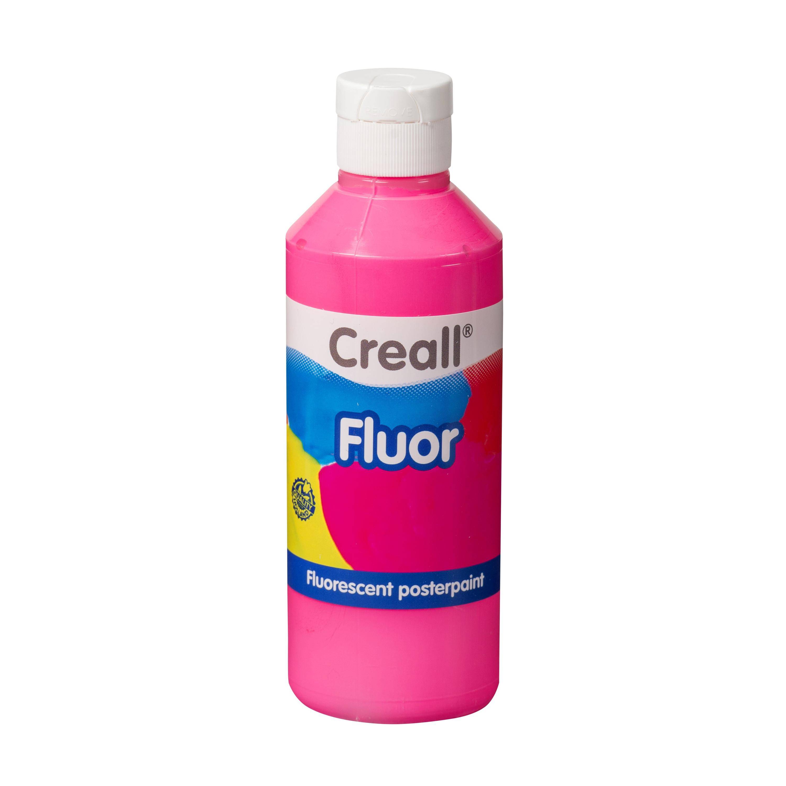 Creall 8714181026569 Creall - Plakkaatverf fluor roze 250ml-0