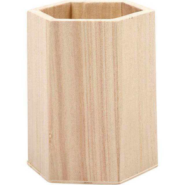 Pennenbak Creativ Company zeshoek 10.5x8cm triplex-0