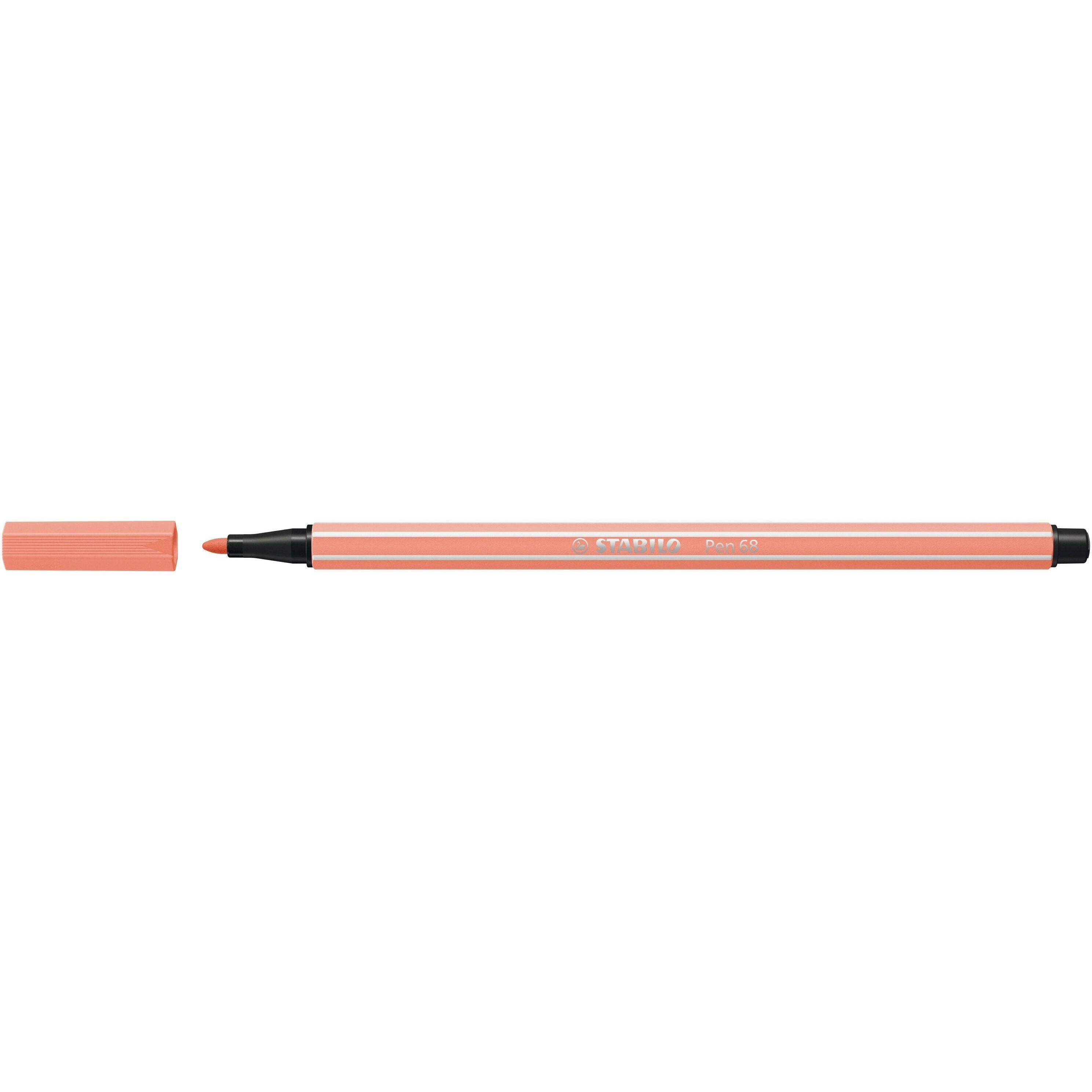 Stabilo 4006381326346 Stabilo - Viltstift pen 68/26 m apricot | 10 stuks-0
