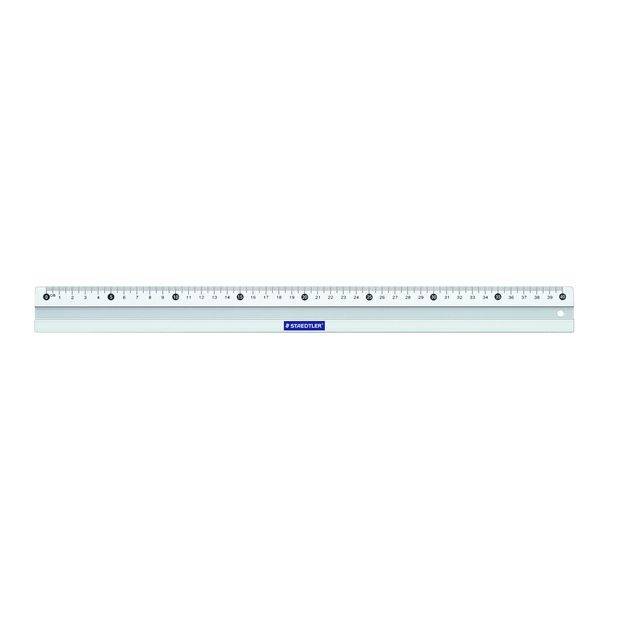 Staedtler 4007817563410 Staedtler - Liniaal 563 aluminium 40cm | 10 stuks-0