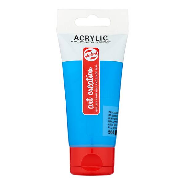 Acrylverf Talens Art Creation 564 briljantblauw tube à 75ml | 3 stuks