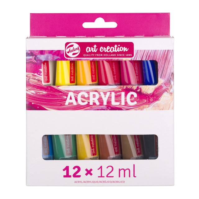 Acrylverf tac 12ml set 12 kleuren | Set a 12 stuk-0