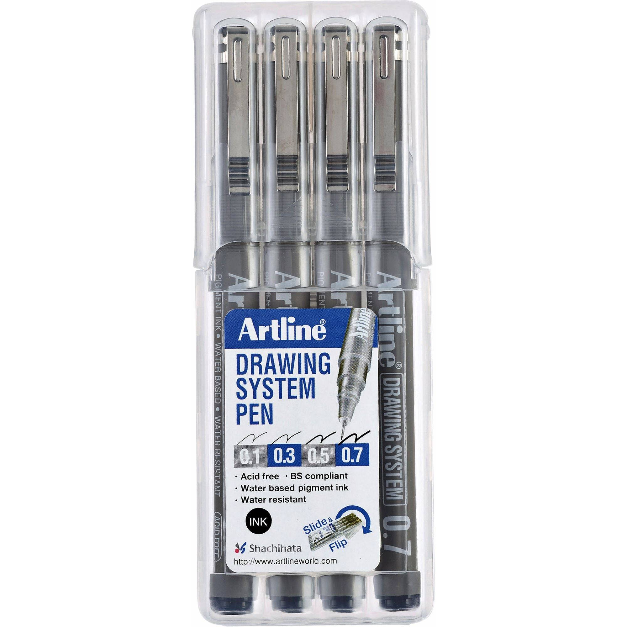 Artline 4549441002915 Artline - Fineliner technisch 0.1-0.3-0.5-0.7mm zw-0