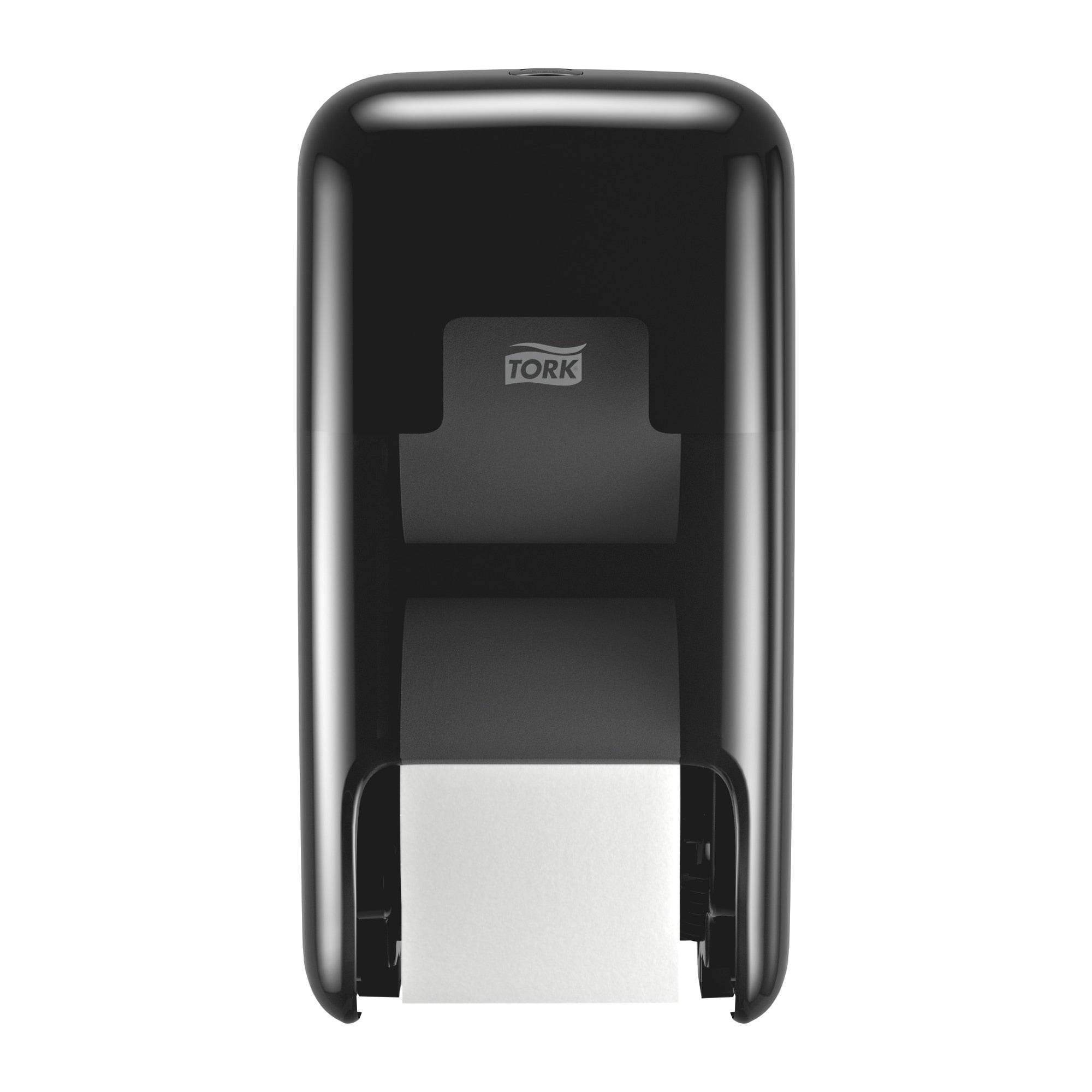 Toiletpapierdispenser Tork T7 Elevation OptiServe Coreless medium verticaal duo zwart 558042-0