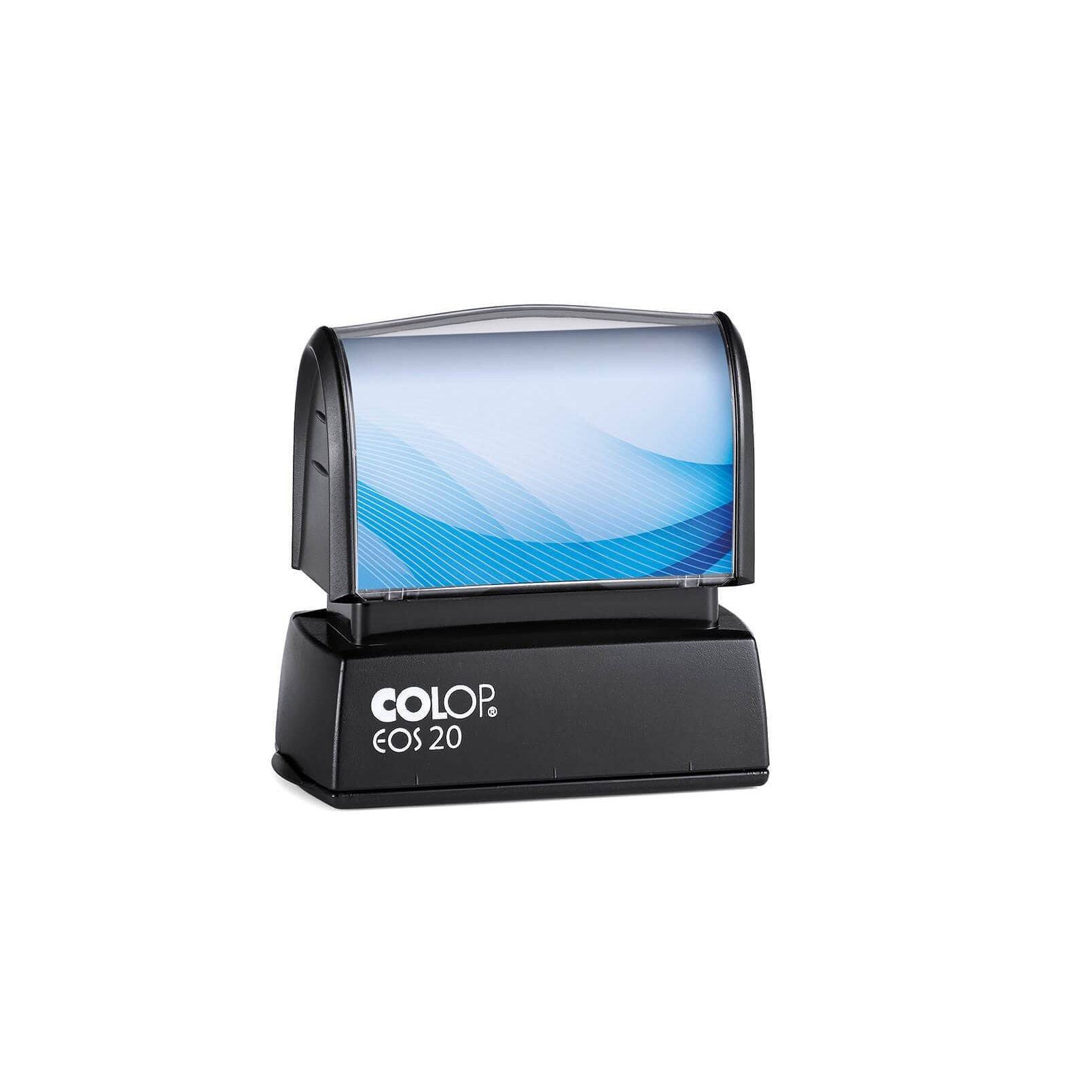 Tekststempel Colop EOS 20 personaliseerbaar met stempelplaat zwart-0