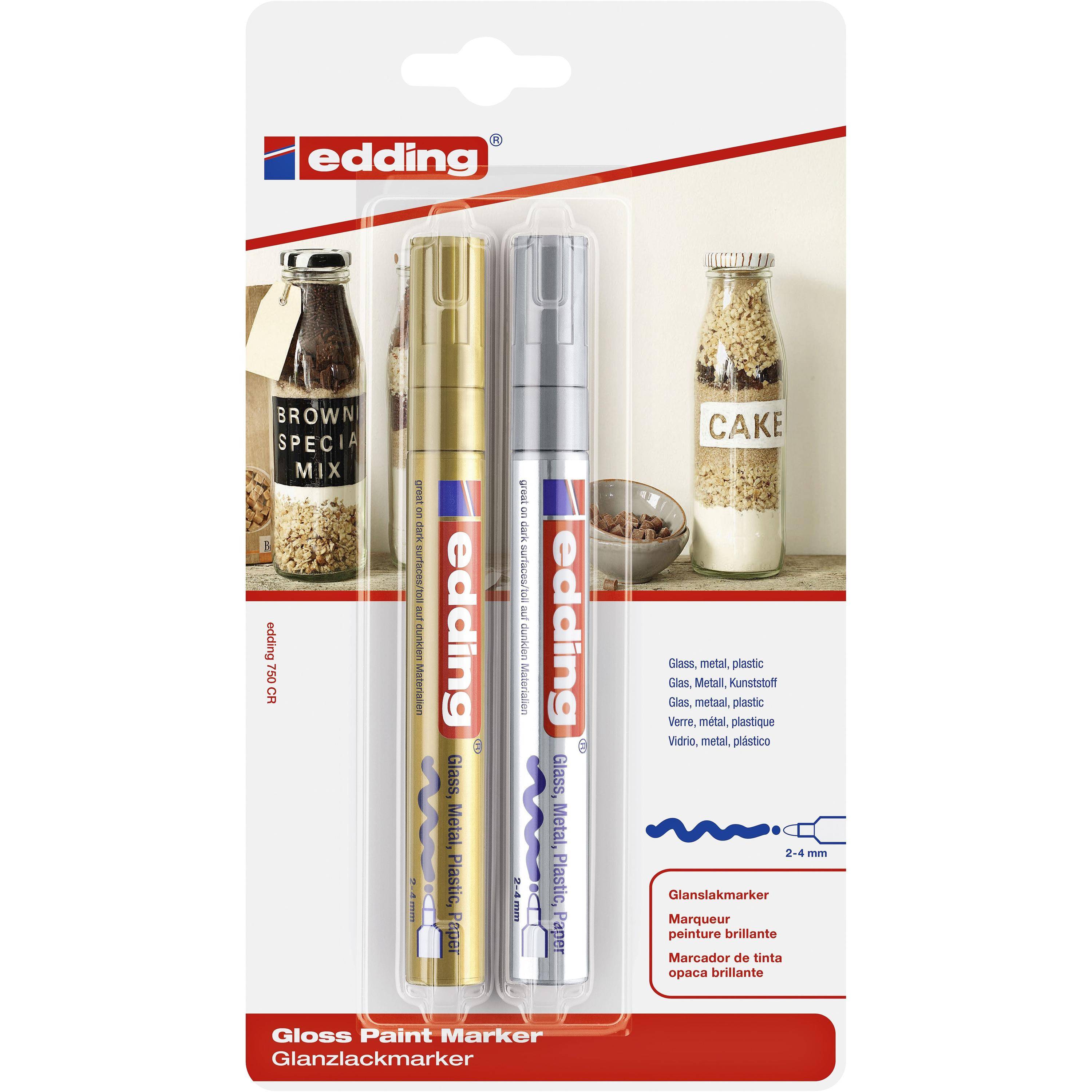 Edding 4004764793556 Edding - Paintmarker 750 oliebasis 2-4mm gd-zi bls-0