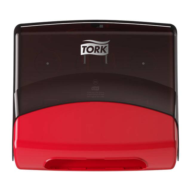 Reinigingsdoekdispenser Tork W4 Performance gevouwen rood 654008-0