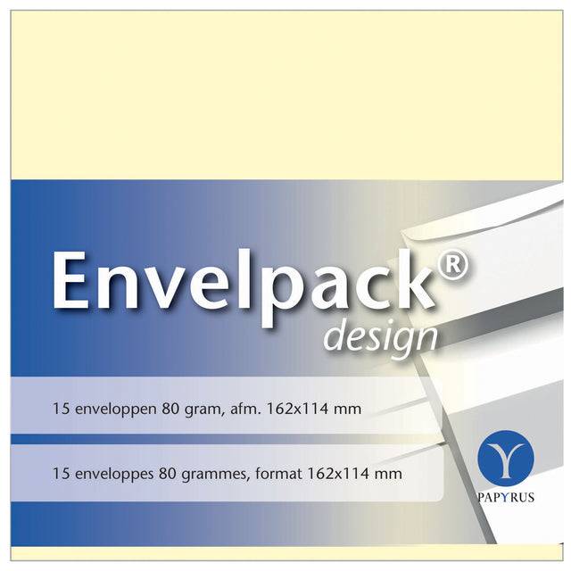 Papyrus 8714451944005 Papyrus - Envelop envelpack c6 114x162mm ivoor-0