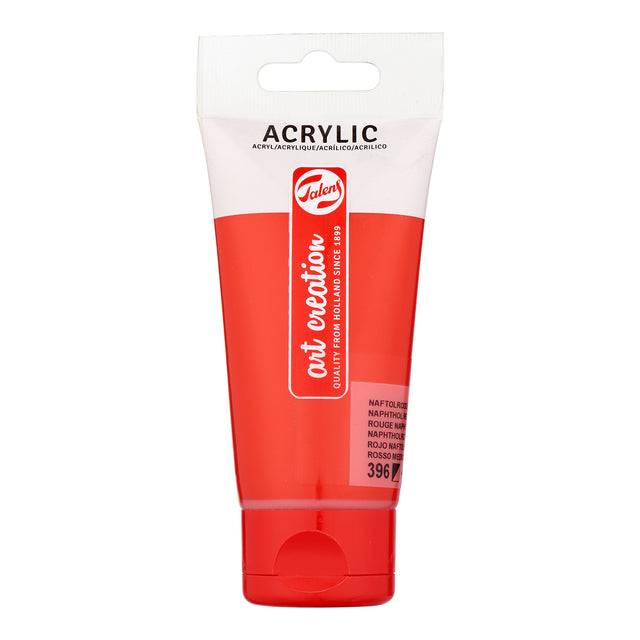 Acrylverf Talens Art Creation 396 naftolrood middel tube à 75ml-0