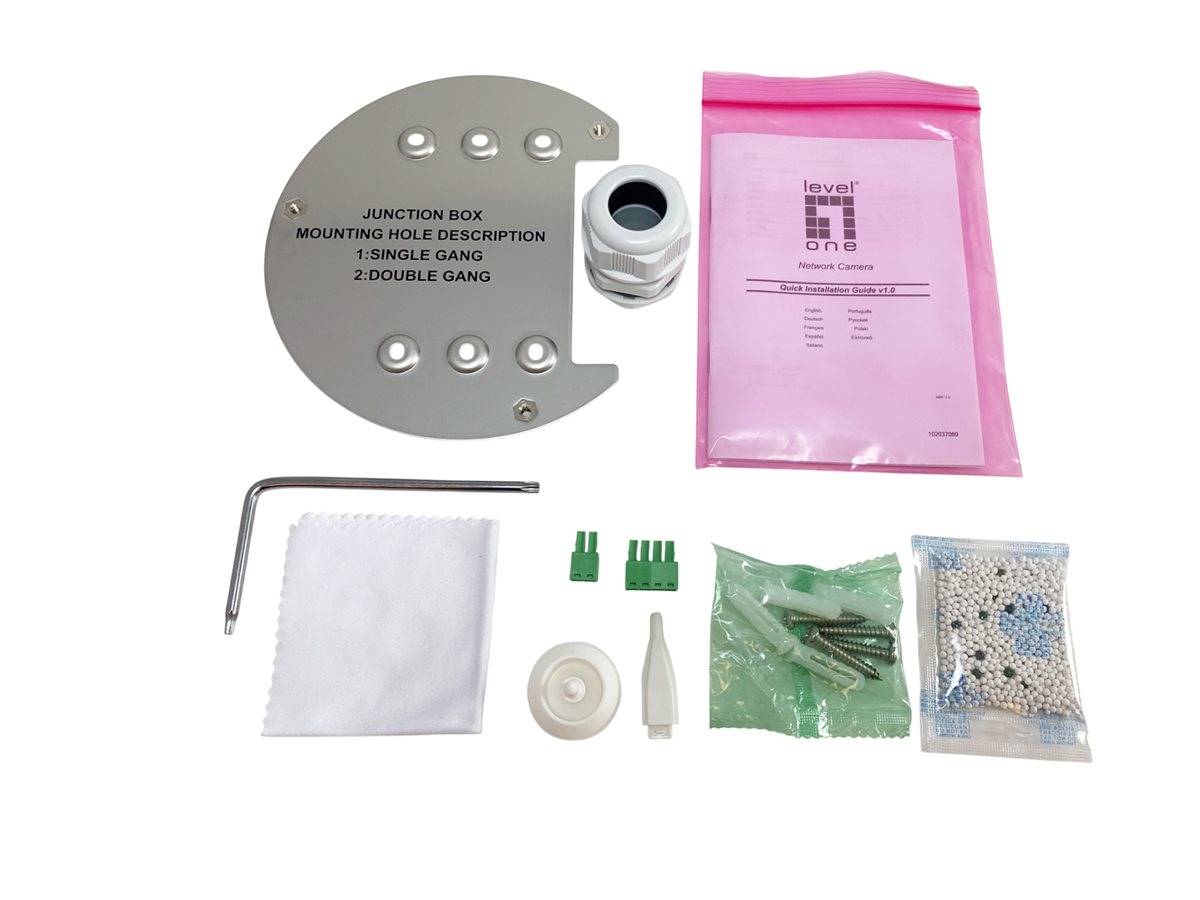 LevelOne IPCam FCS-3616 Dome-uitgang 6MP H.265 IR 10W PoE-1