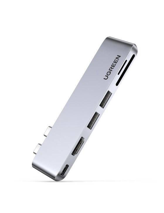 UGREEN 80856 Laptop Dock/Poortreplicator 2 x USB 3.2 Gen 2 Type-C Aluminium-0