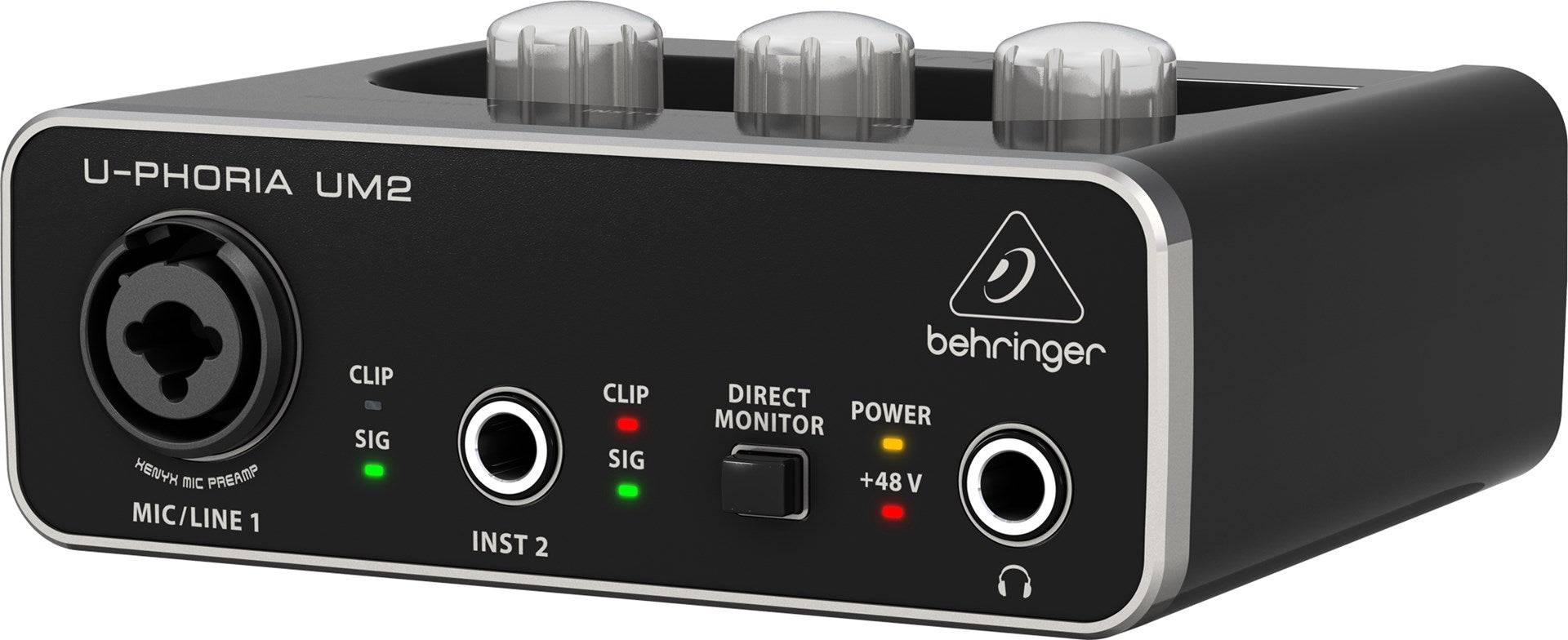 Behringer USB Audio Interface - 48 kHz Sample Rate - Zwart-2