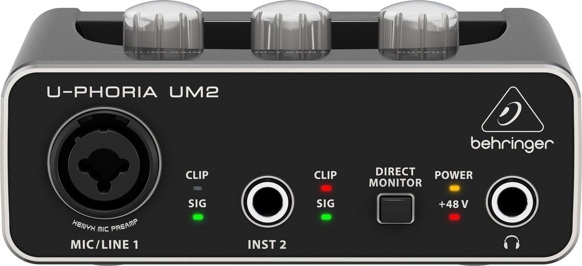 Behringer USB Audio Interface - 48 kHz Sample Rate - Zwart-4