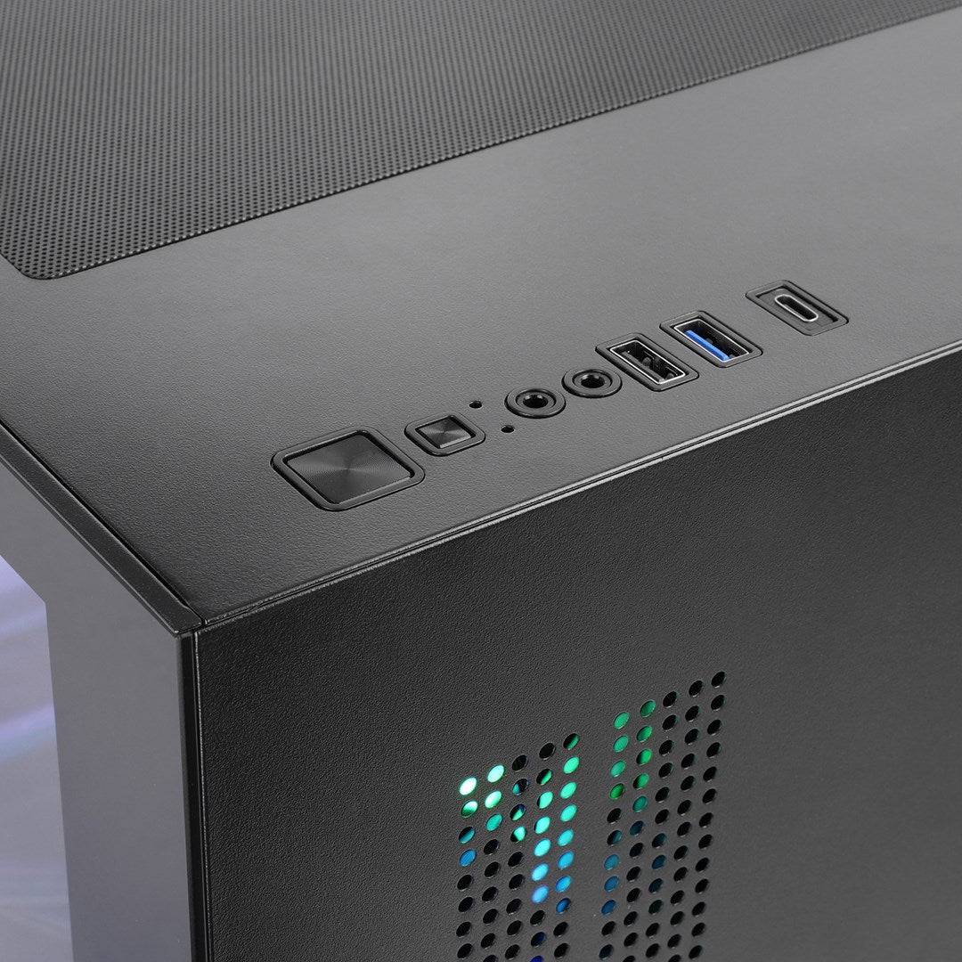 TACENS Computerbehuizing Mars Gaming MCVIEW3 Mini Tower Zwart Micro ATX Mini-ITX TACMARS-MCVIEW3-4