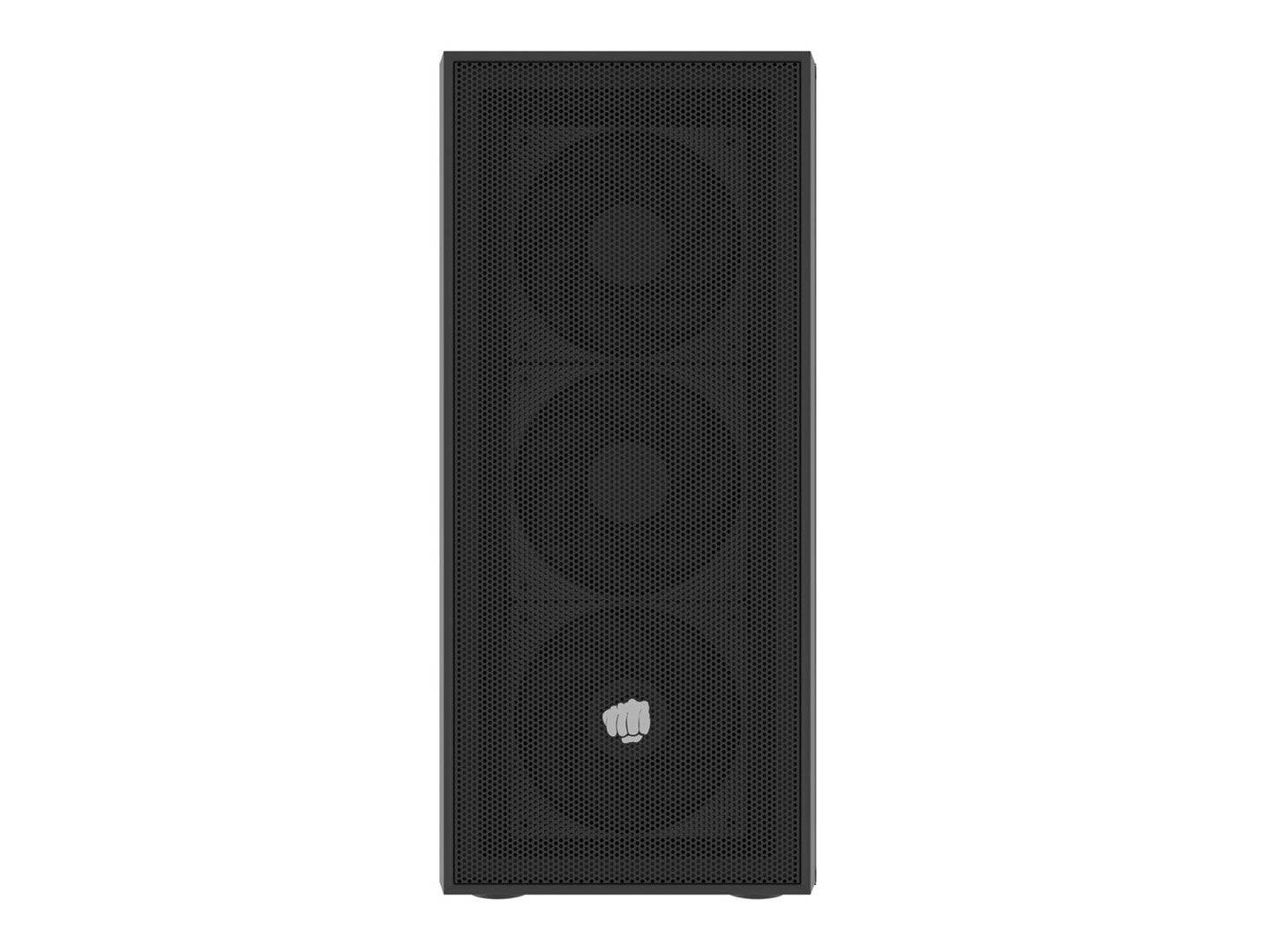 FURY SHOBO SH8F MIDI TOWER BEHUIZING MET RAAM ZWART NFO-2401-0