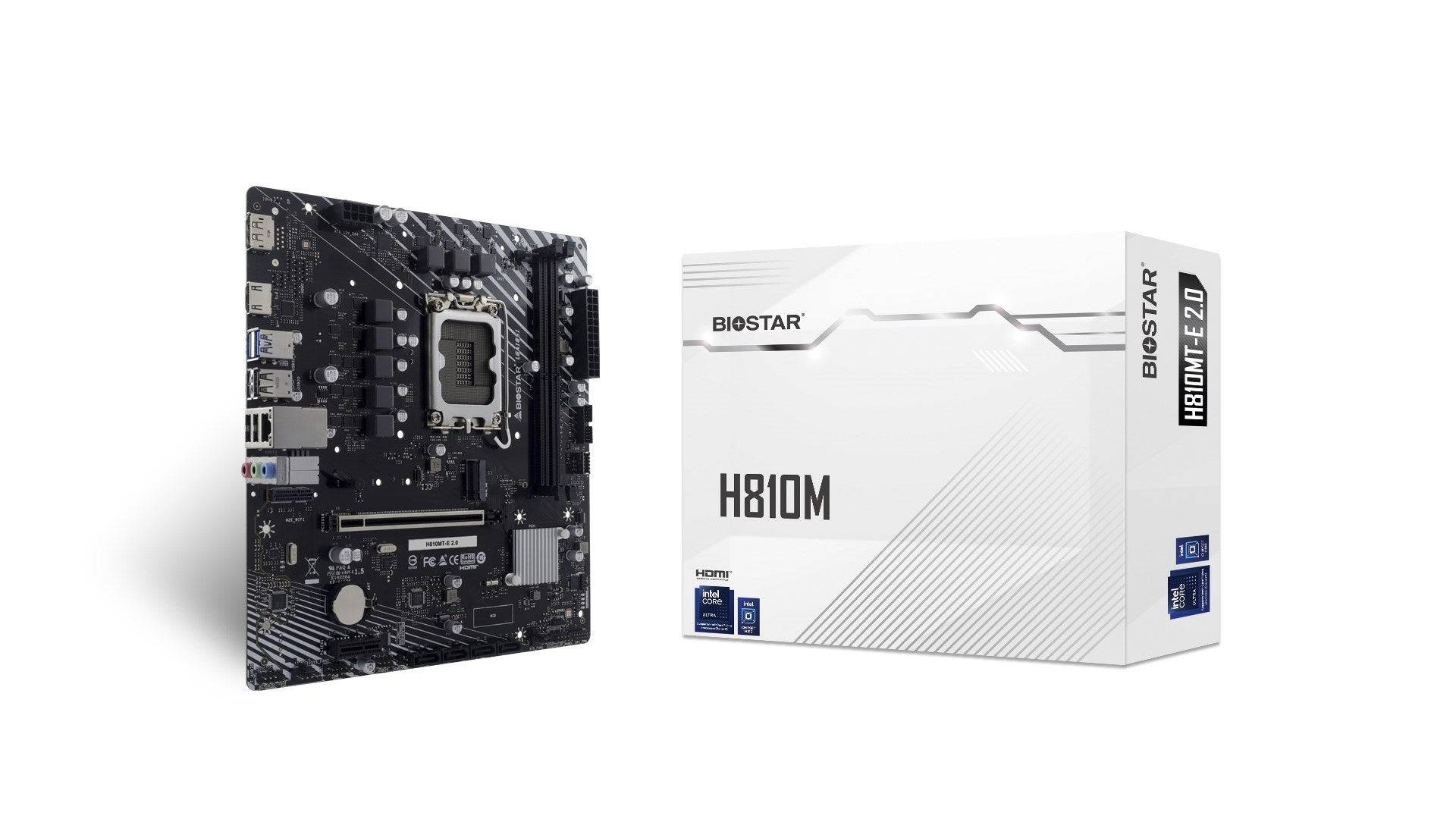 Biostar Moederbord H810MTE 2.0 LGA 1851 Intel H810 Chipset 128 GB DDR5-0