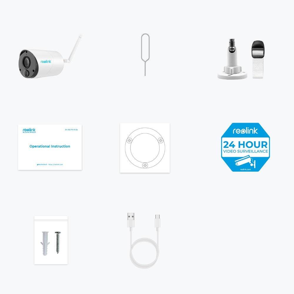 RLN Reolink Argus Series B320 - 3 MP buitenbeveiligingscamera op batterijen met detectie van personen...-1