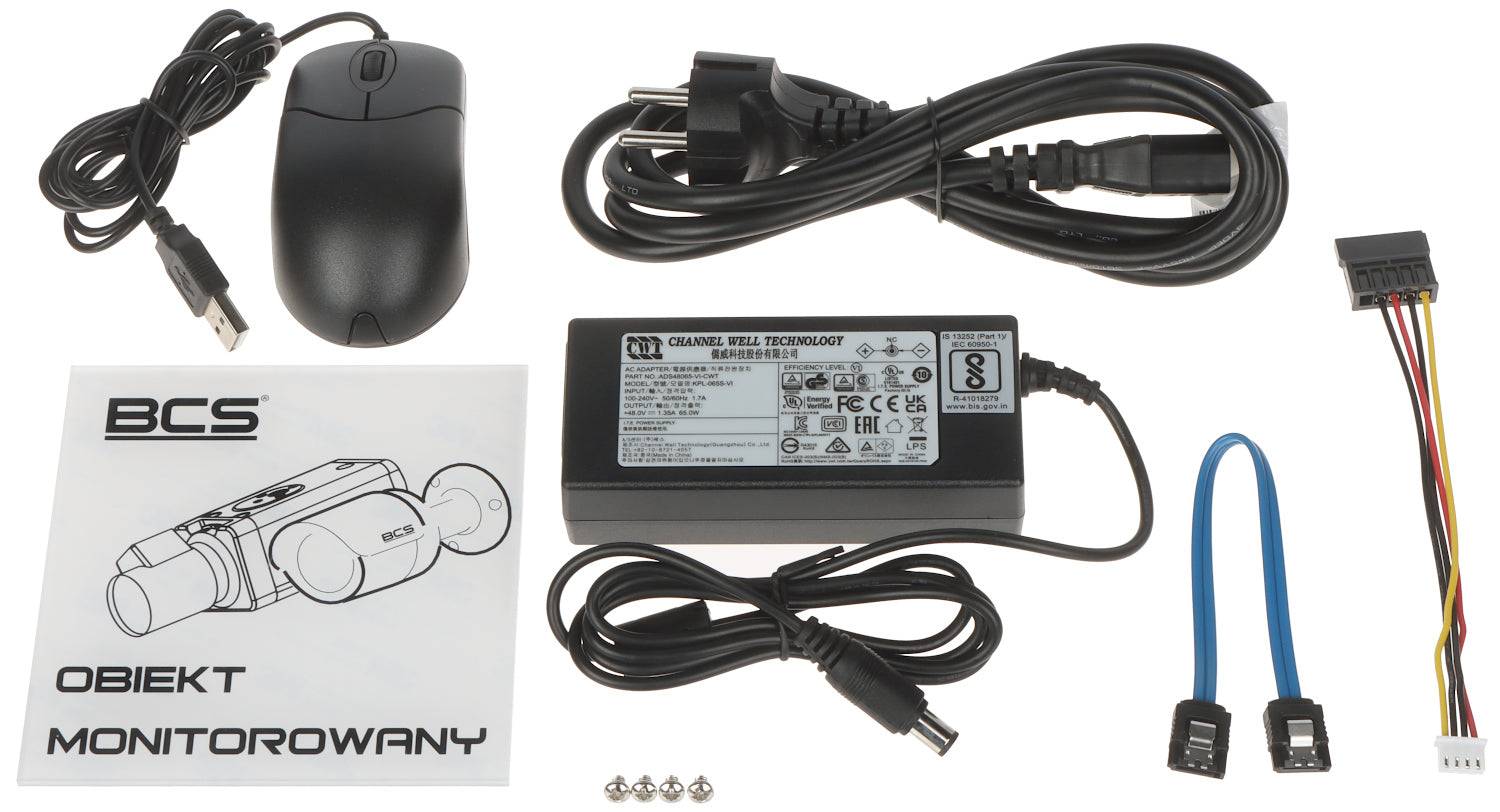 BCS BASIC Netwerk Video Recorder 4 Kanalen 8 MP BCS-B-NVR0401-4P-0