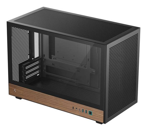 DEEPCOOL CH260 WOOD Micro Tower Behuizing voor micro ATX/Mini-ITX, R-CH260-BKNWM0-G-1